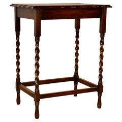 English Oak Side Table, Circa 1900