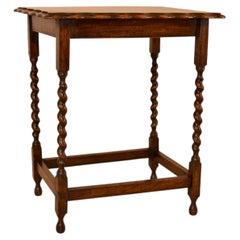 English Oak Side Table, Circa 1900