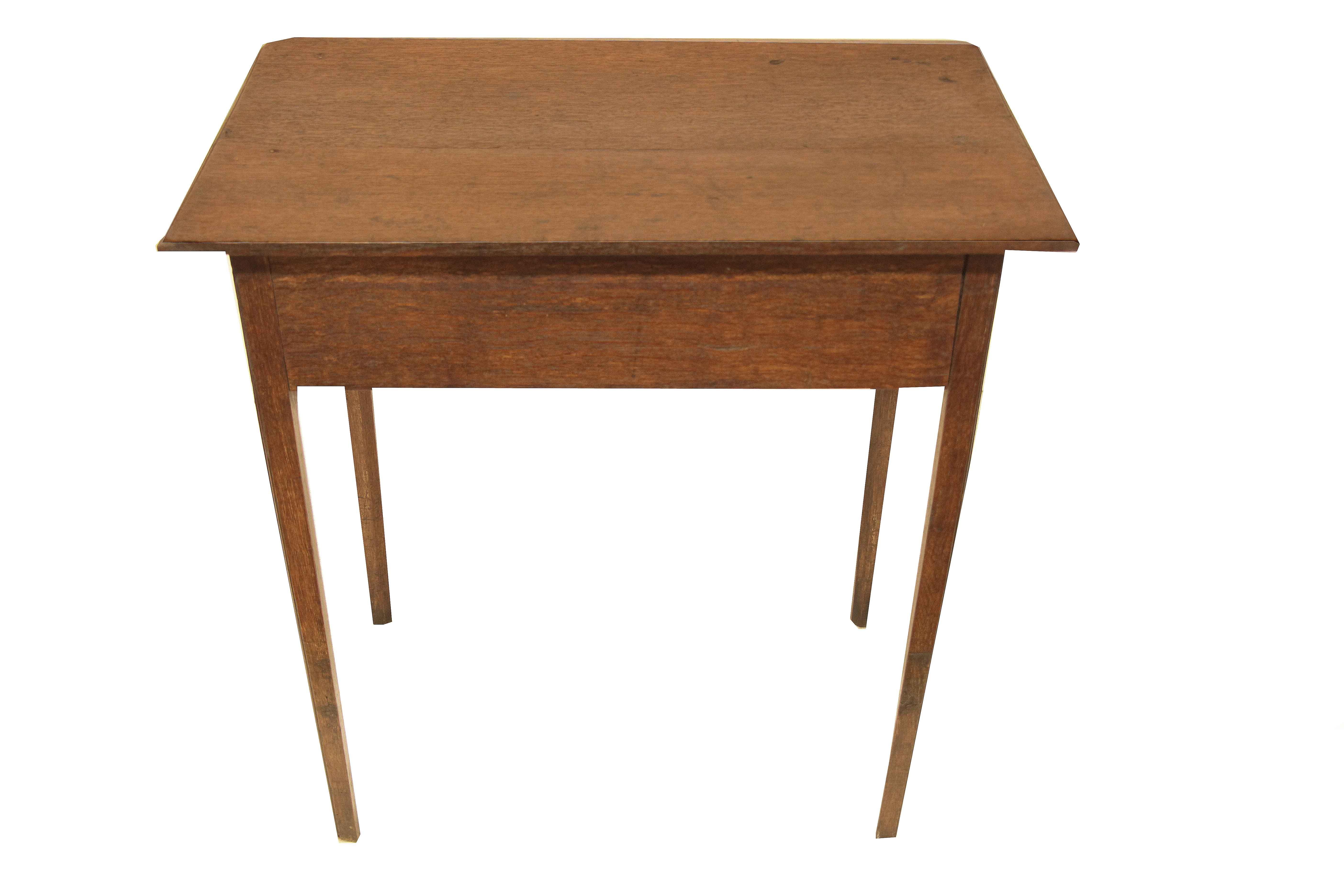 English Oak Side Table For Sale 3