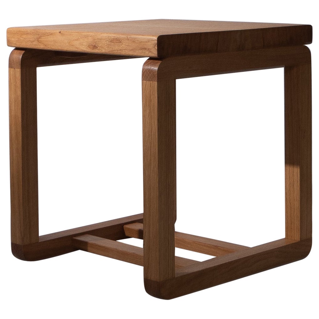 Mesa auxiliar inglesa de roble