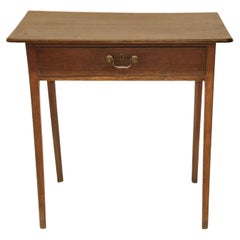 Antique English Oak Side Table
