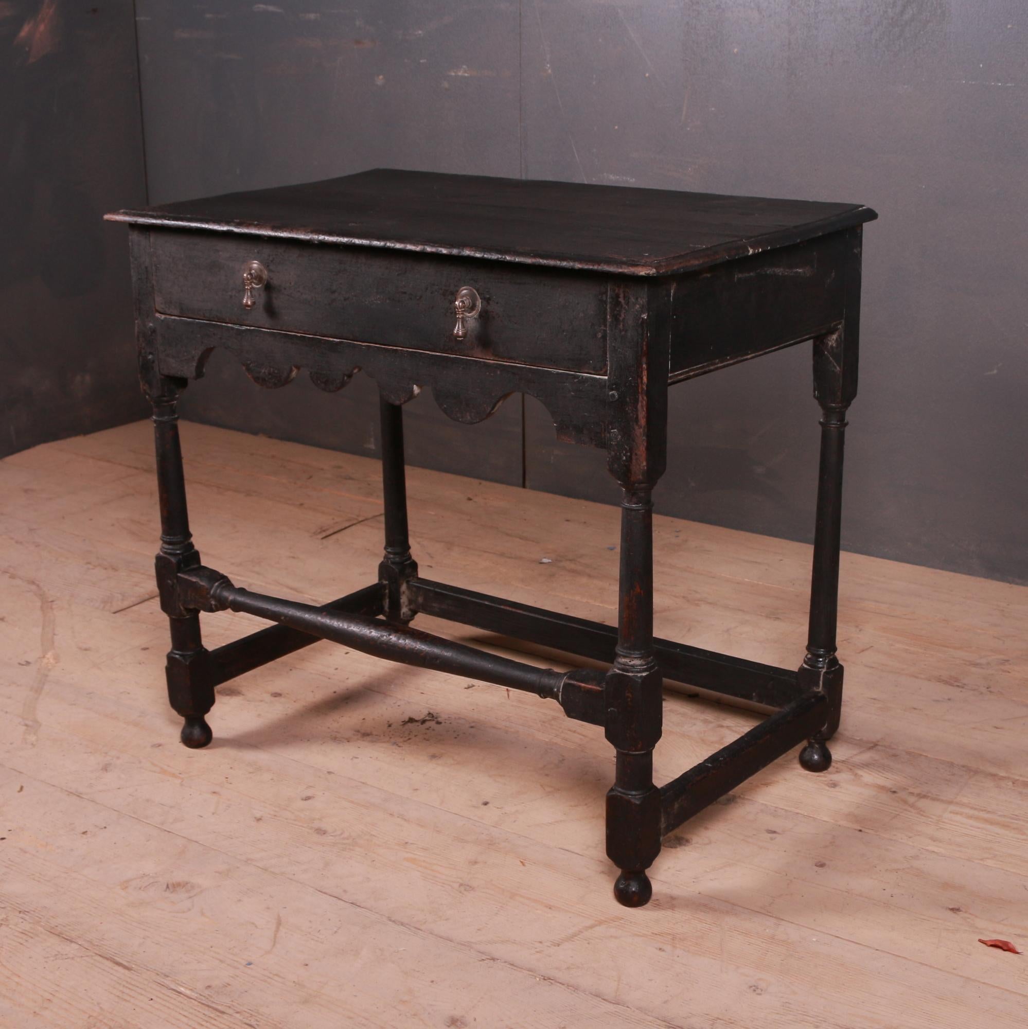 George III English Oak Side Table/Lamp Table