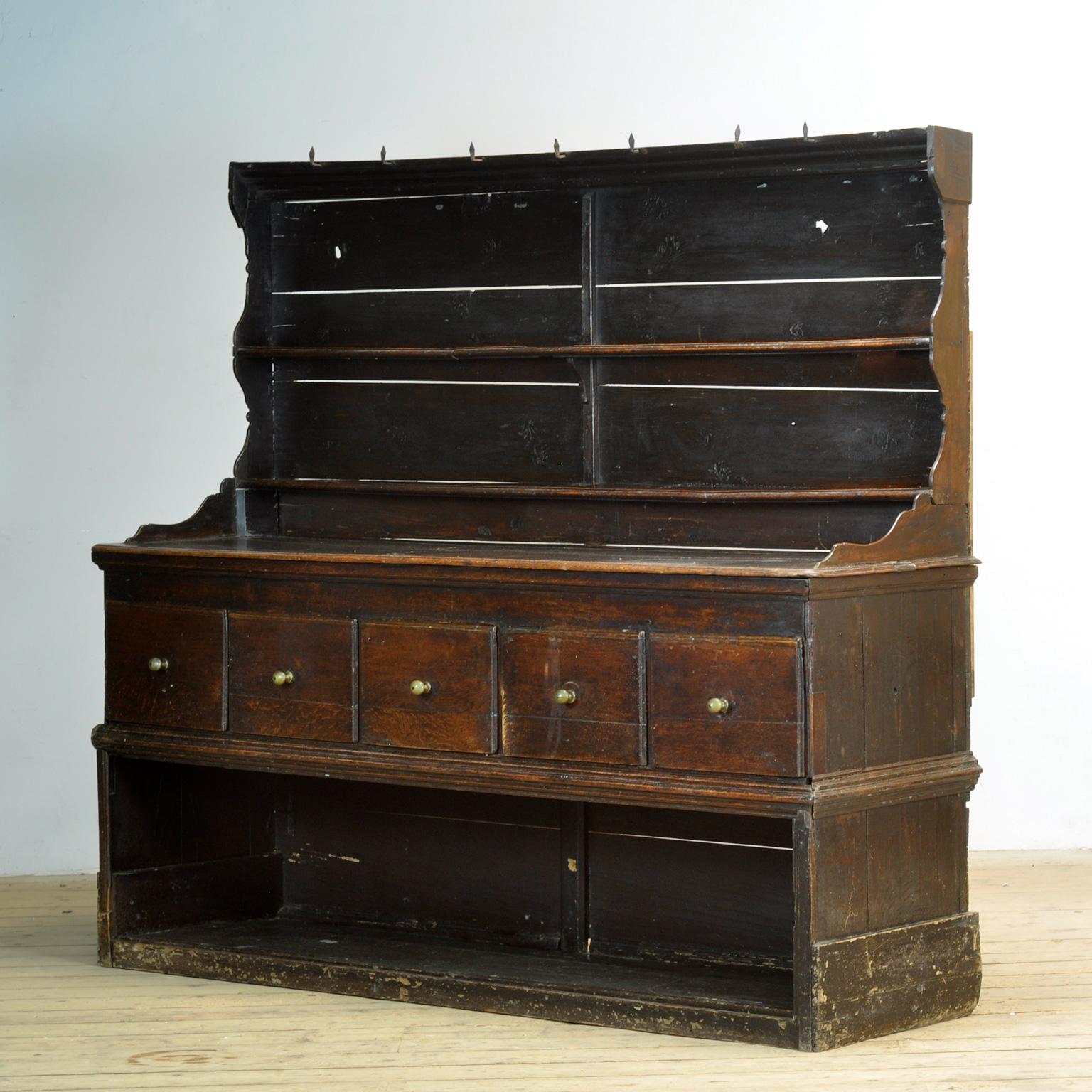 Britannico Credenza inglese in quercia, anni '20 del XVII secolo in vendita