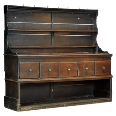 Credenza inglese in quercia, anni '20 del XVII secolo