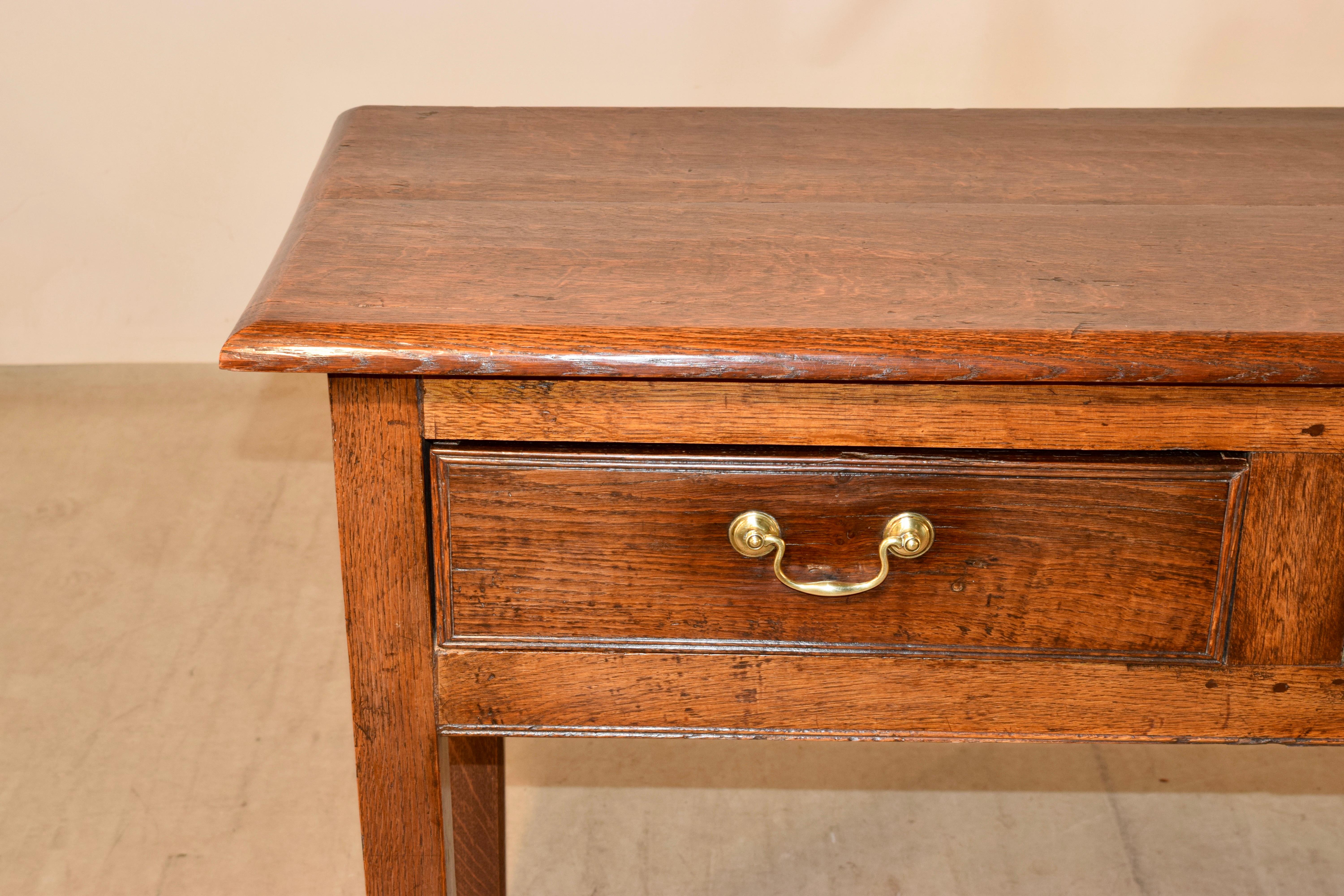 Early 20th Century English Oak Sideboard, Circa 1900