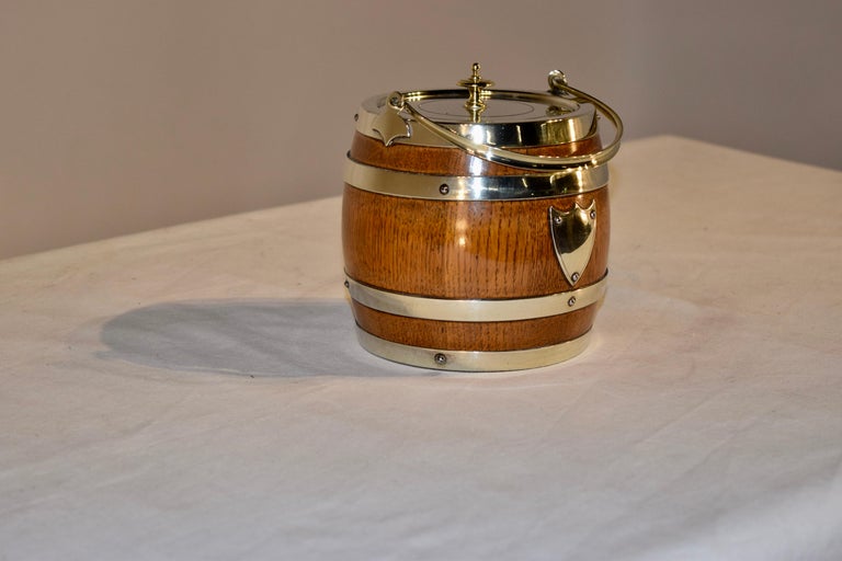 English Oak Strapped Biscuit Barrel at 1stDibs english biscuit barrel