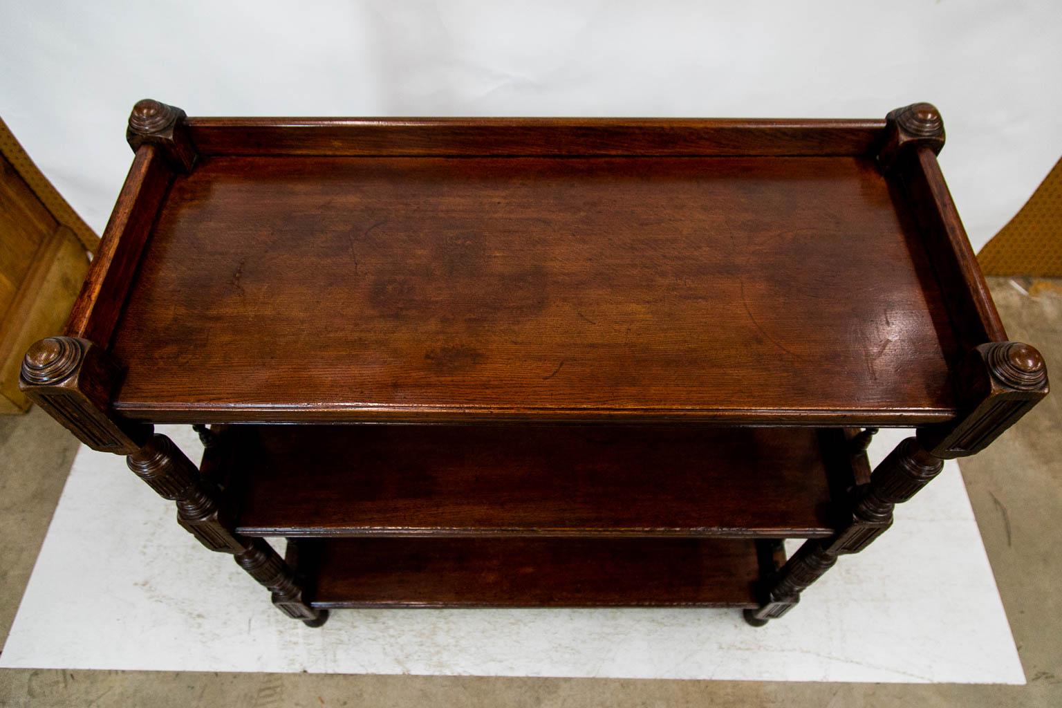 antique oak shelves