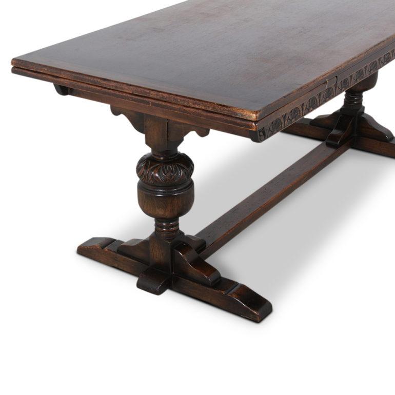 English Oak Trestle Table 2