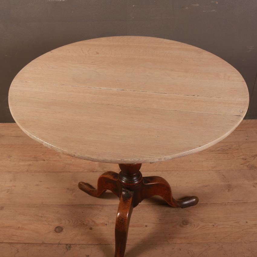 Georgian English Oak Tripod Table For Sale