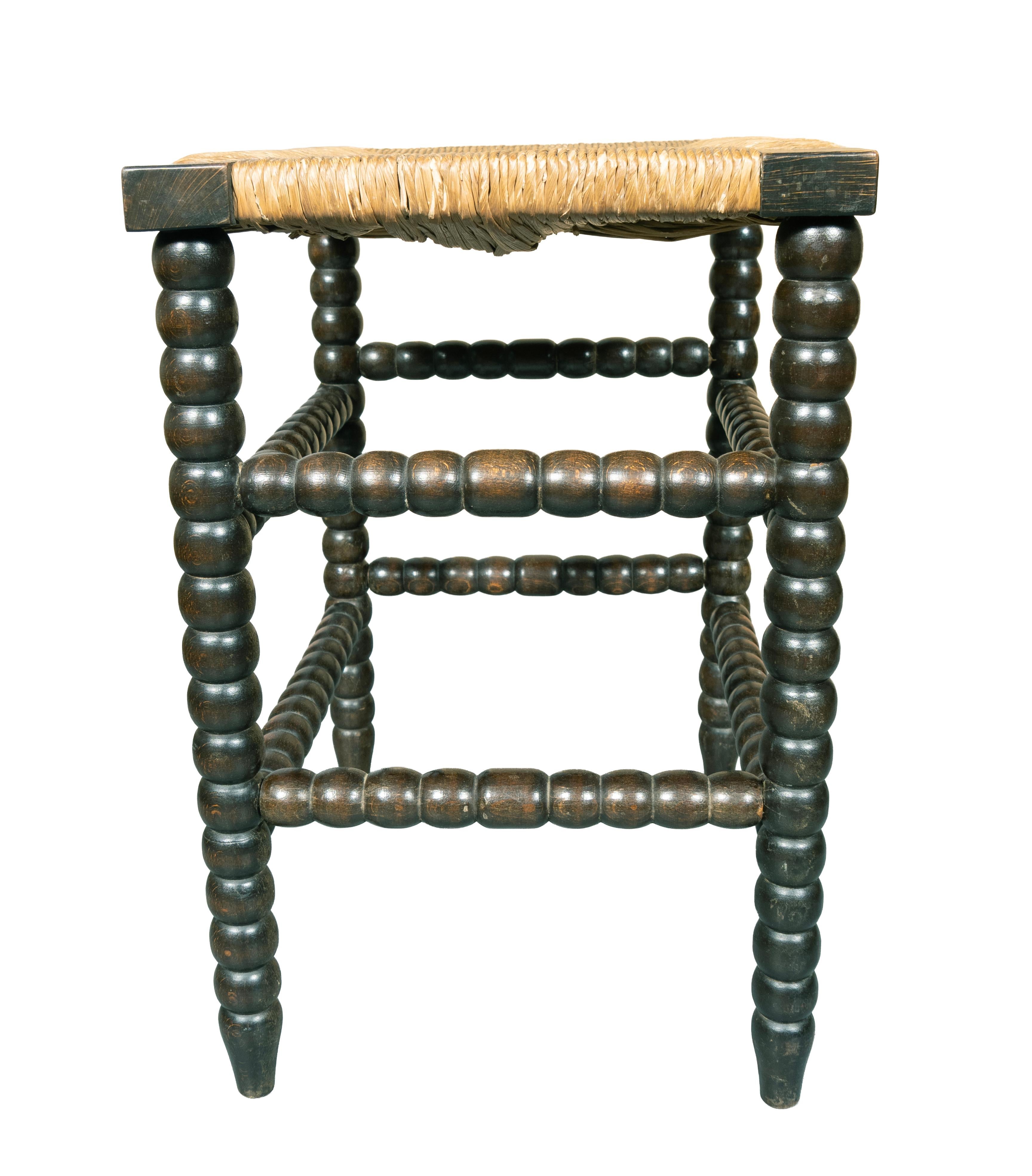 XIX secolo Panchina con gambe tornite in Oak in vendita