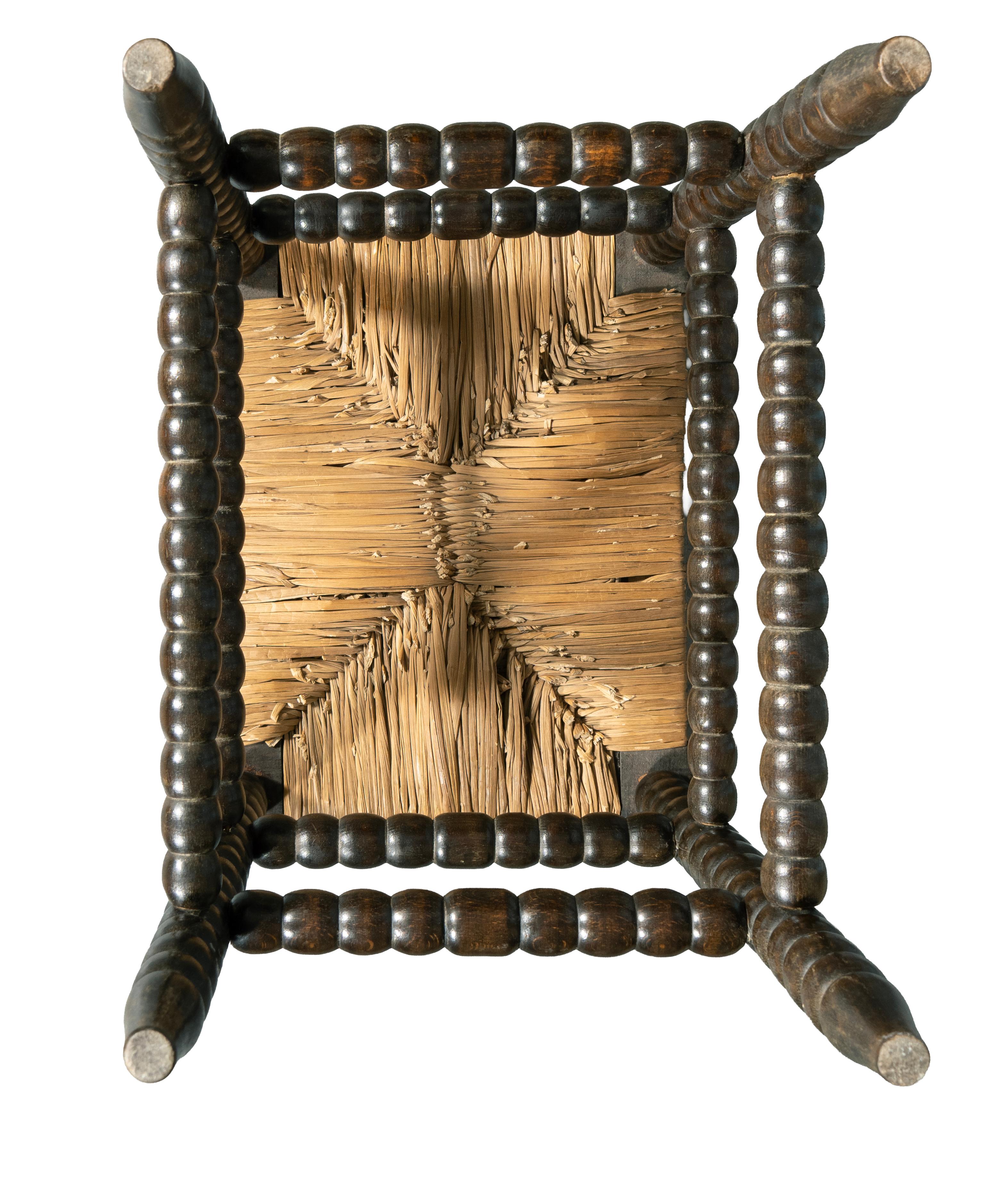 Panchina con gambe tornite in Oak in vendita 1