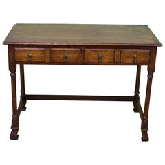 English Oak Two-Drawer Side Table