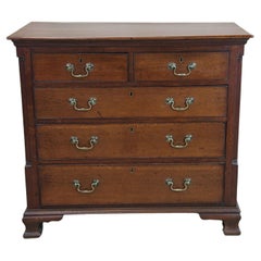 English Oak Two over Three Drawer Chest