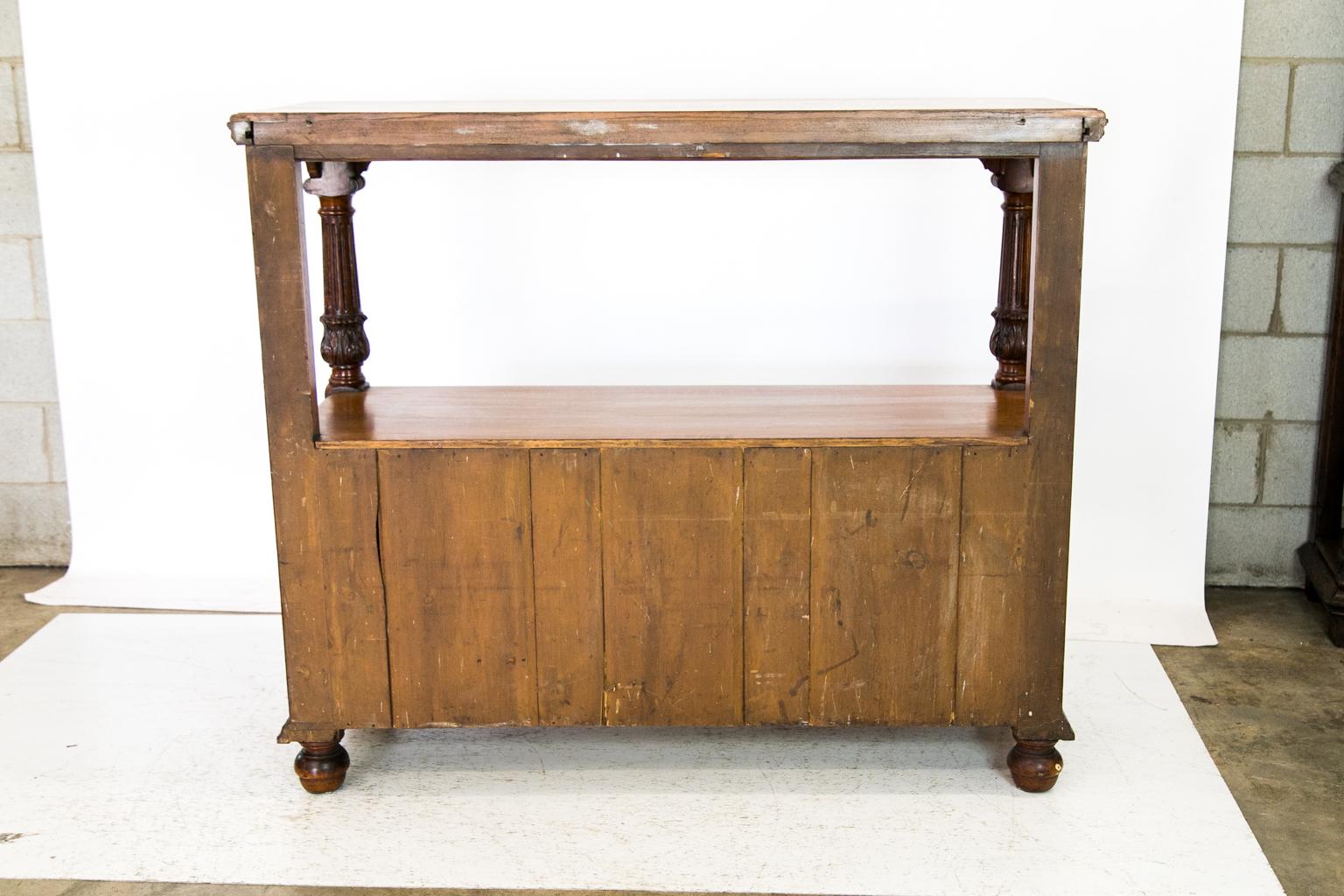  English Oak Two Tiered Buffet For Sale 6