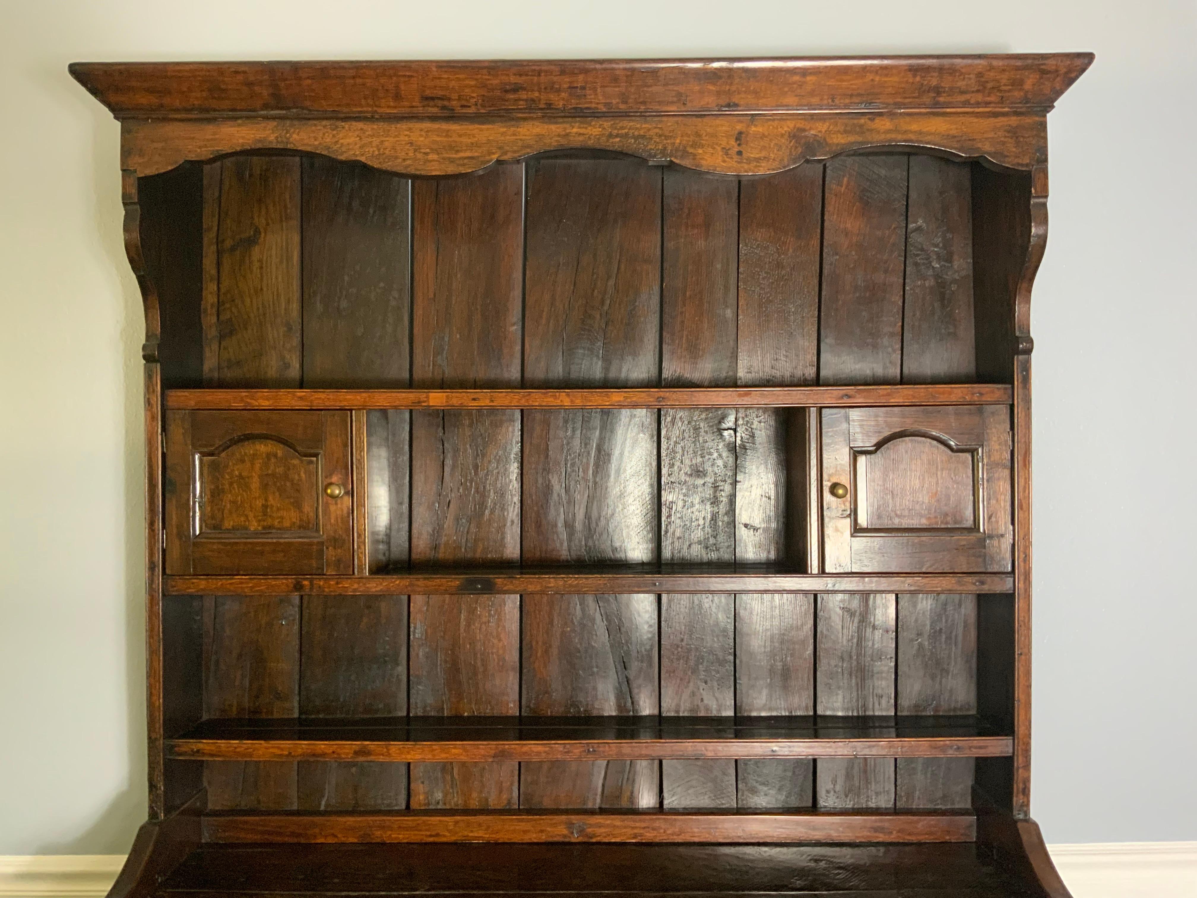 Georgian English Oak Welsh Dresser
