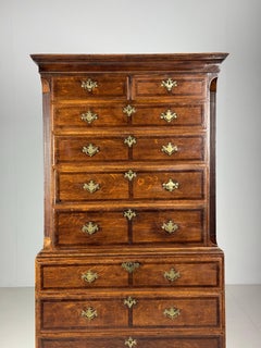 English Oak wood Tallboy 19th century