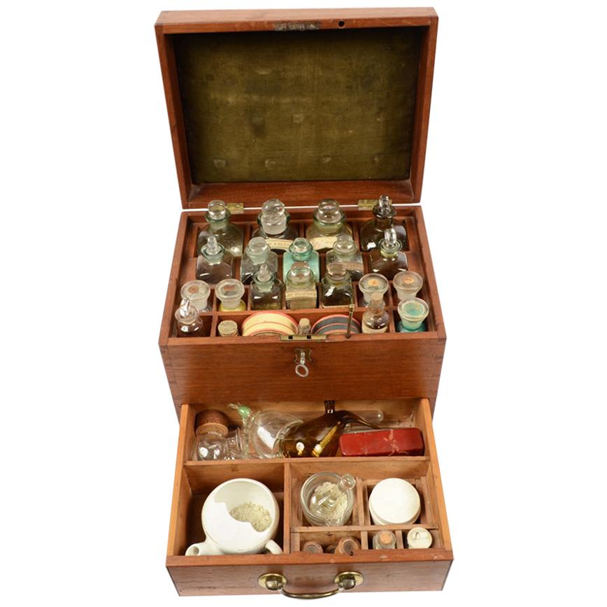 Antique English Apothecary Chest at 1stDibs