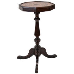 English Octagonal Parquetry Top Table