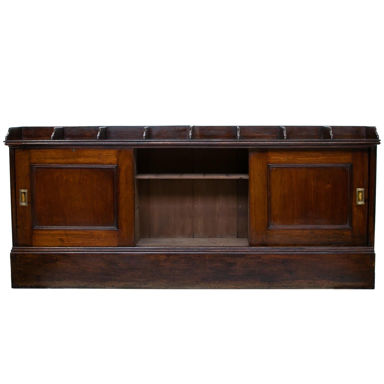 Edwardian English Office Cabinet or Shops Cabinet, circa 1910 For Sale