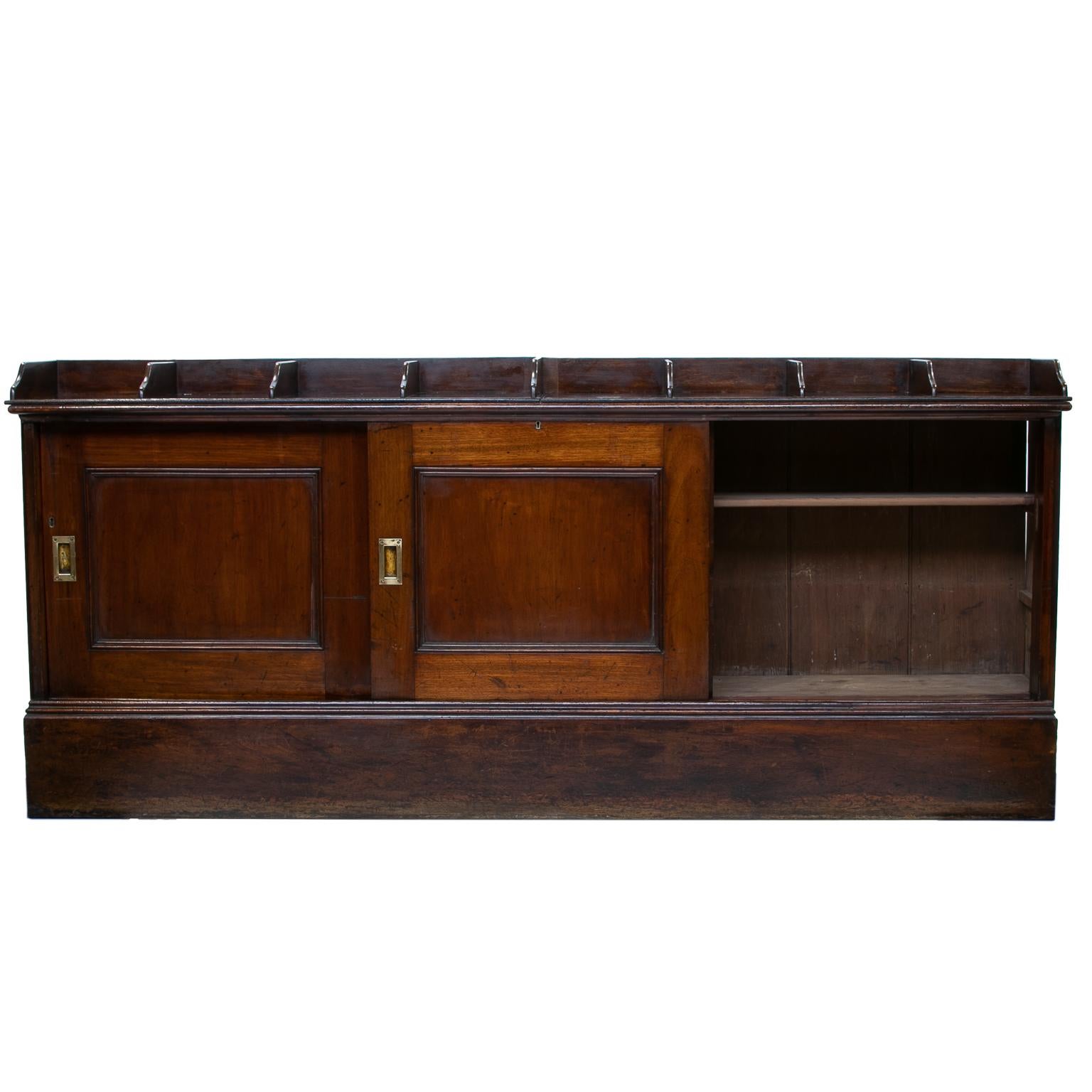 British English Office Cabinet or Shops Cabinet, circa 1910 For Sale