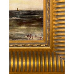 English Oil on Canvas Sailing Boats