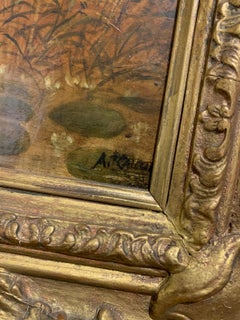 English Oil Painting after Augustus Callcott's Original "Returning From Market"