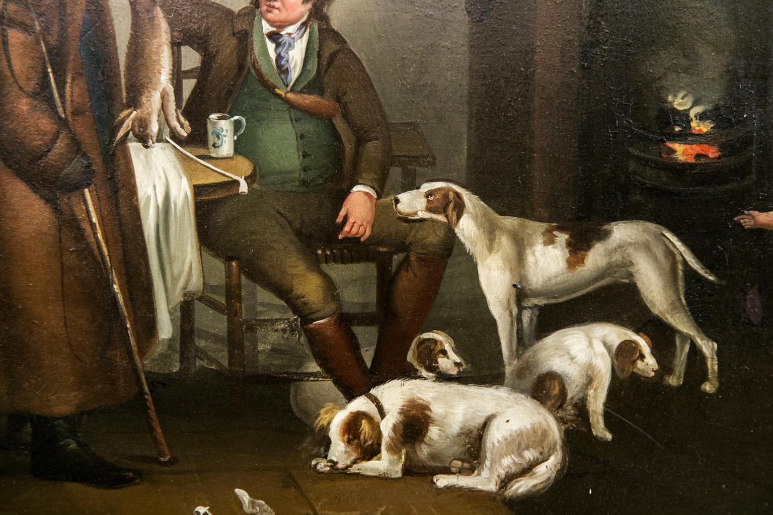 Mid-19th Century English Oil Painting on Tin