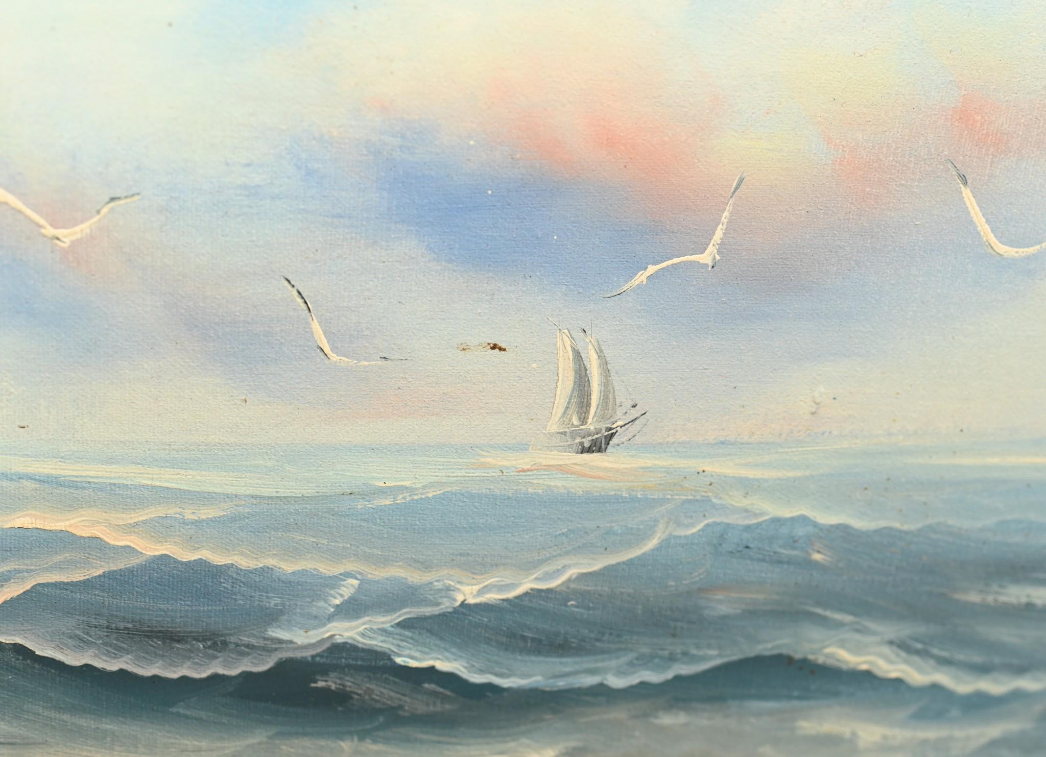 Peinture à l'huile anglaise - Art maritime - Dessins de bateaux en vente 5