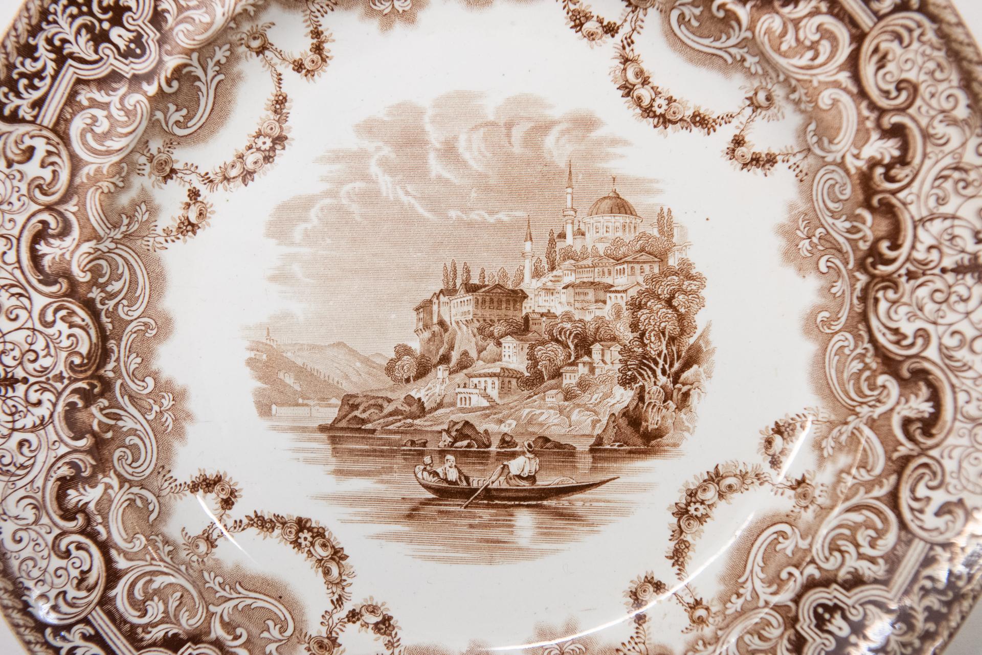 Engraved English Old Dishes For Sale
