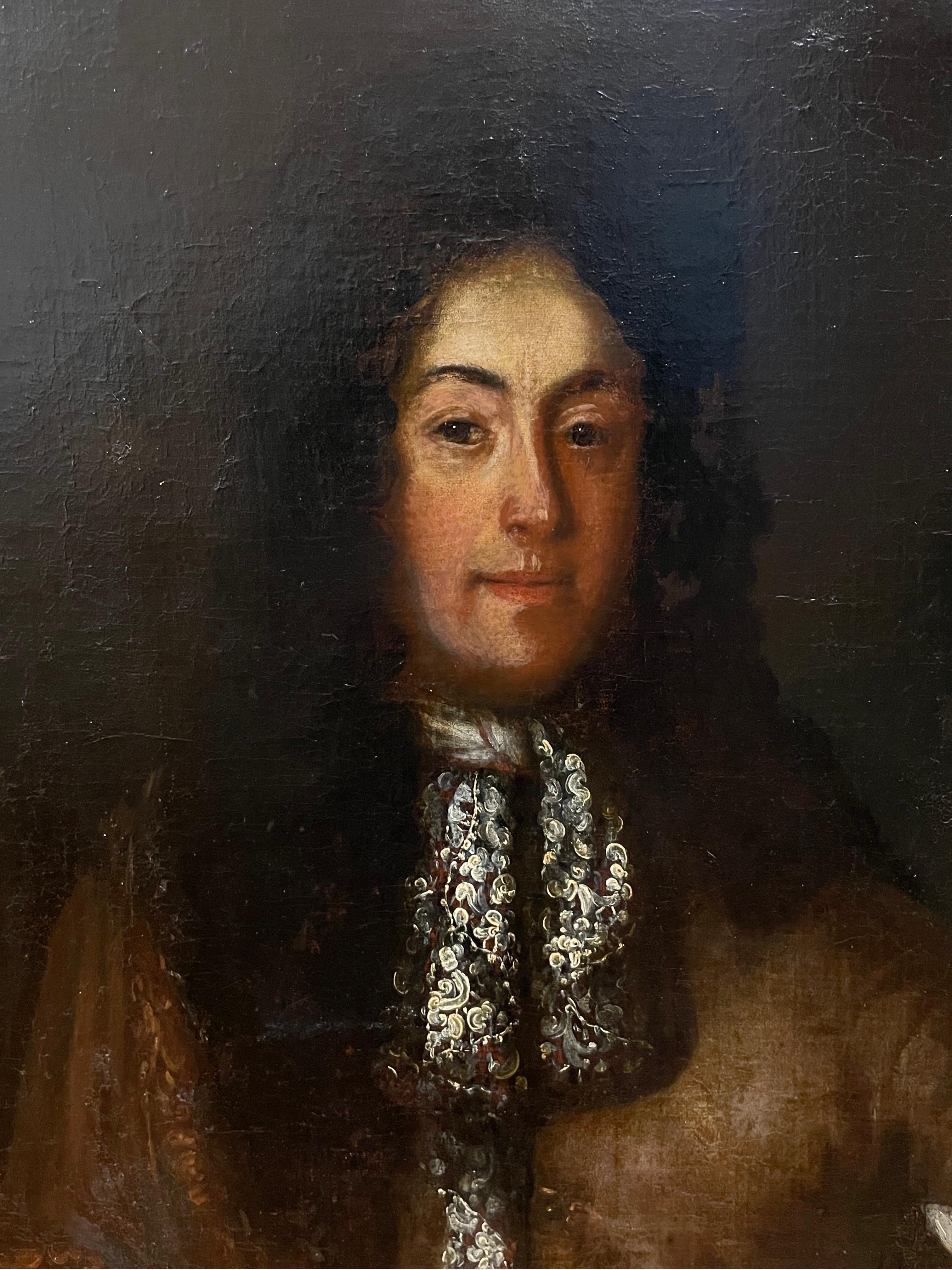 English School, 17° secolo
Ritratto di Sir Wolstan Dixie, baronetto *vedi note in basso sul personaggio
dipinto a olio su tela, senza cornice
50,5 x 40,5 pollici
condizioni: il dipinto è in condizioni molto soddisfacenti, senza danni, strappi o