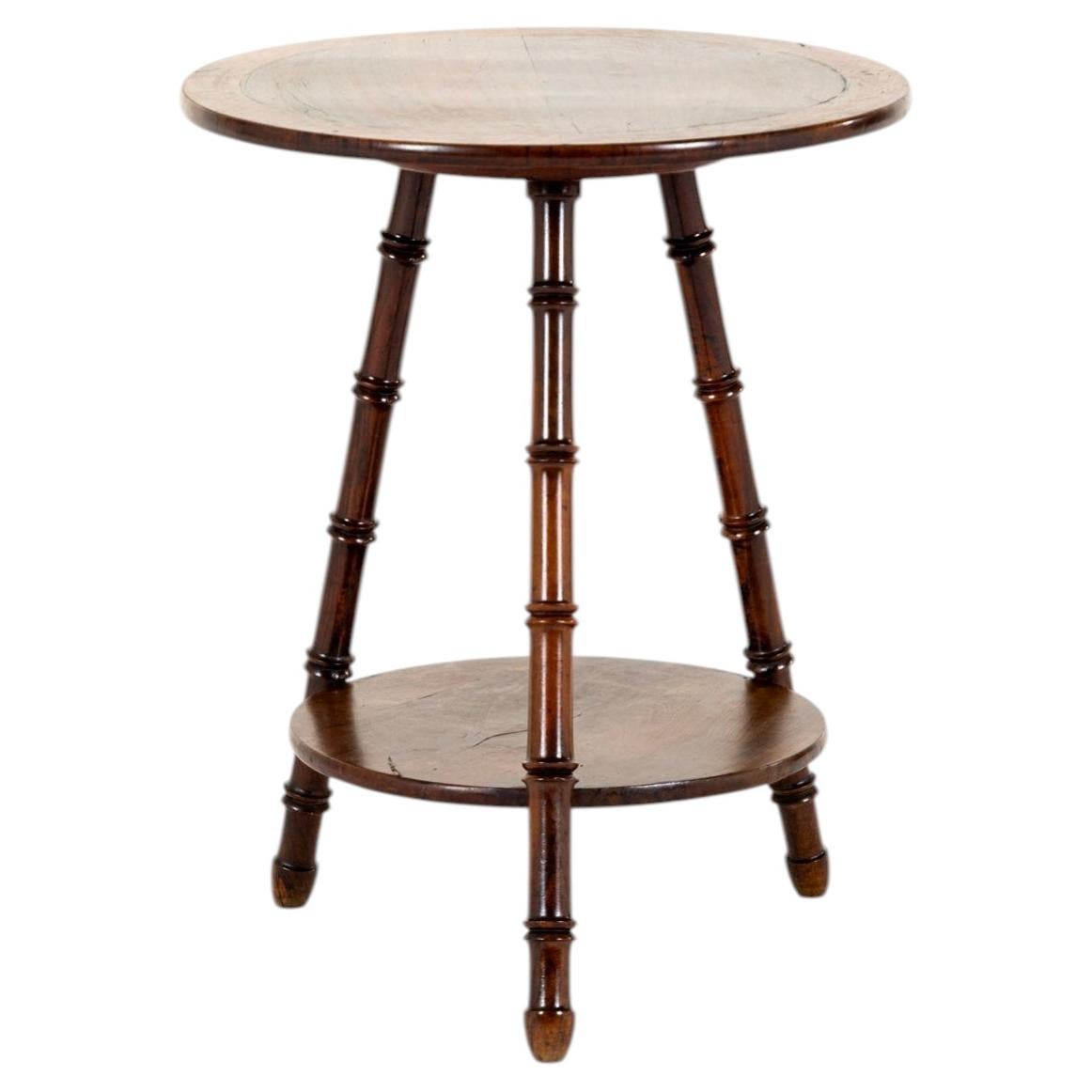 English Olive Wood Occasional Table by William Gerrard of Lyndhurst For Sale