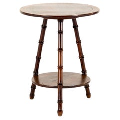 English Olive Wood Occasional Table by William Gerrard of Lyndhurst