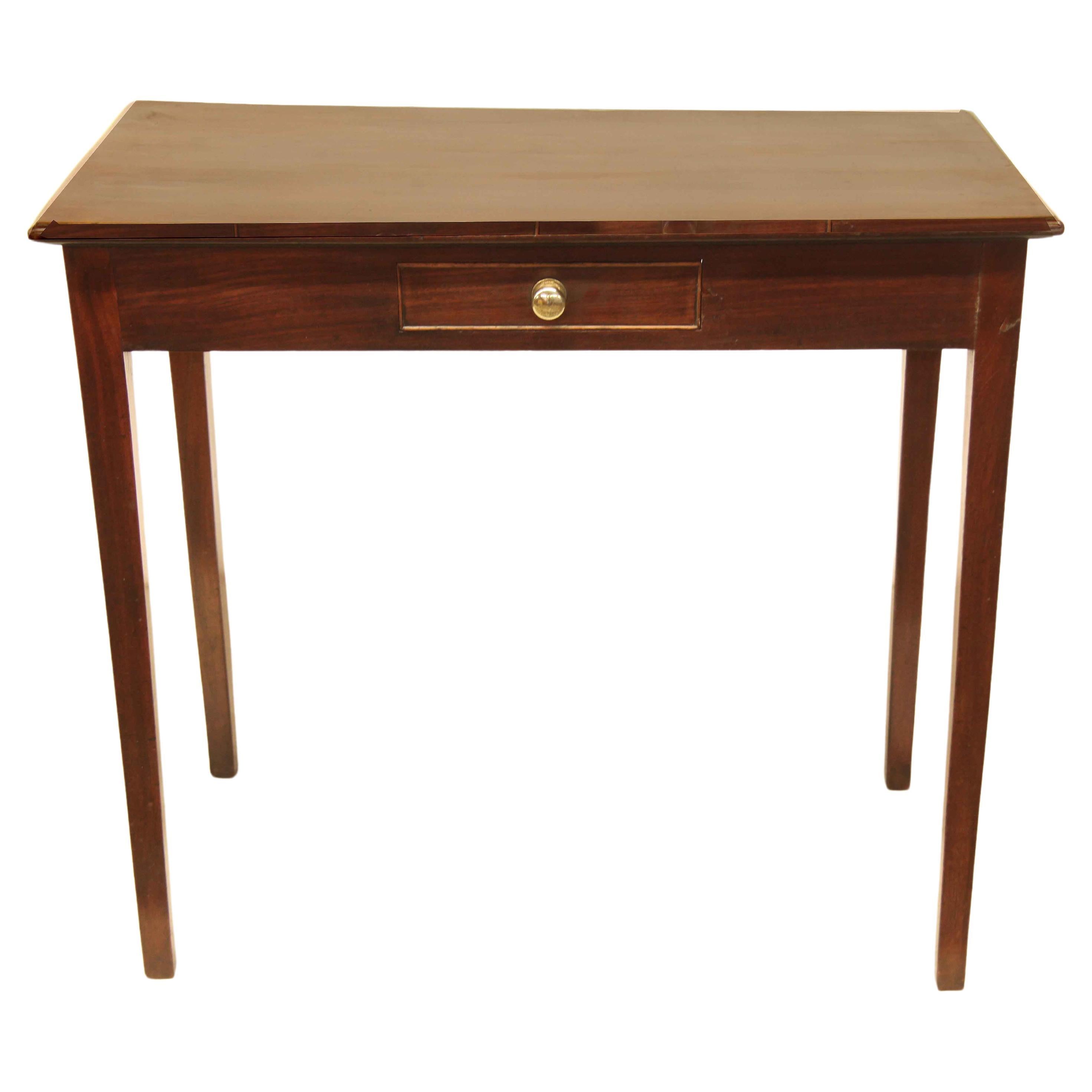 English One Drawer Side Table For Sale