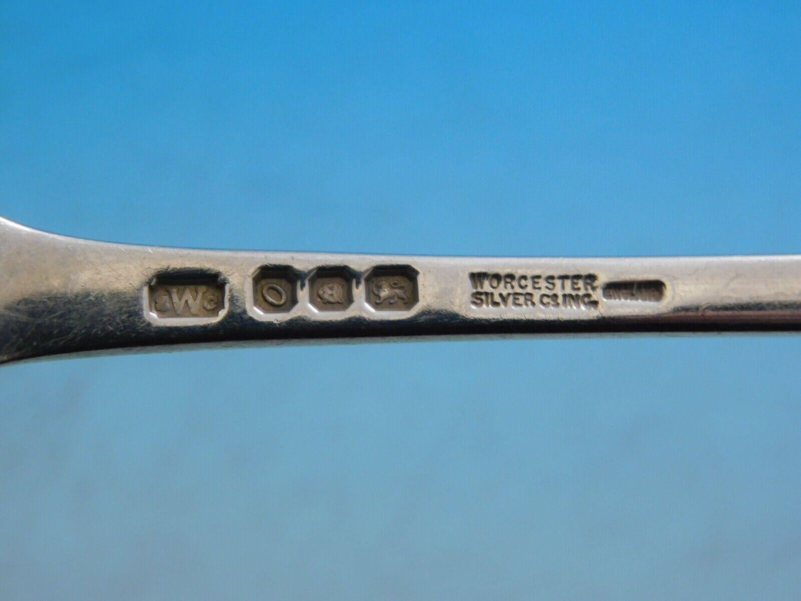 20ième siècle Service de couverts de table anglais Onslow par Worcester en argent sterling 59 pièces en vente