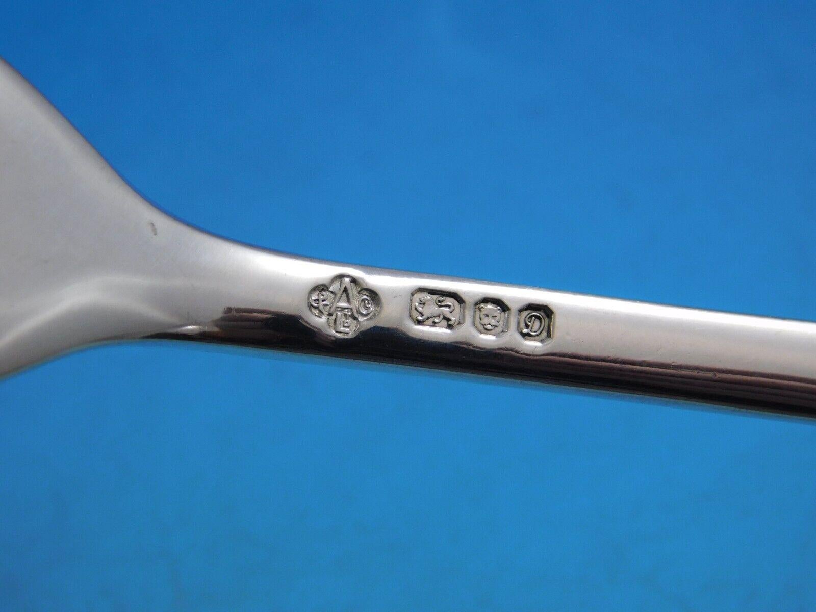 English Onslow by Worcester Sterling Silver Flatware Set for 12 Service 58 pcs In Excellent Condition In Big Bend, WI