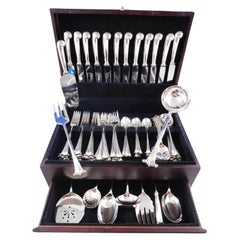 English Onslow by Worcester Sterling Silver Flatware Set for 12 Service 70 pcs