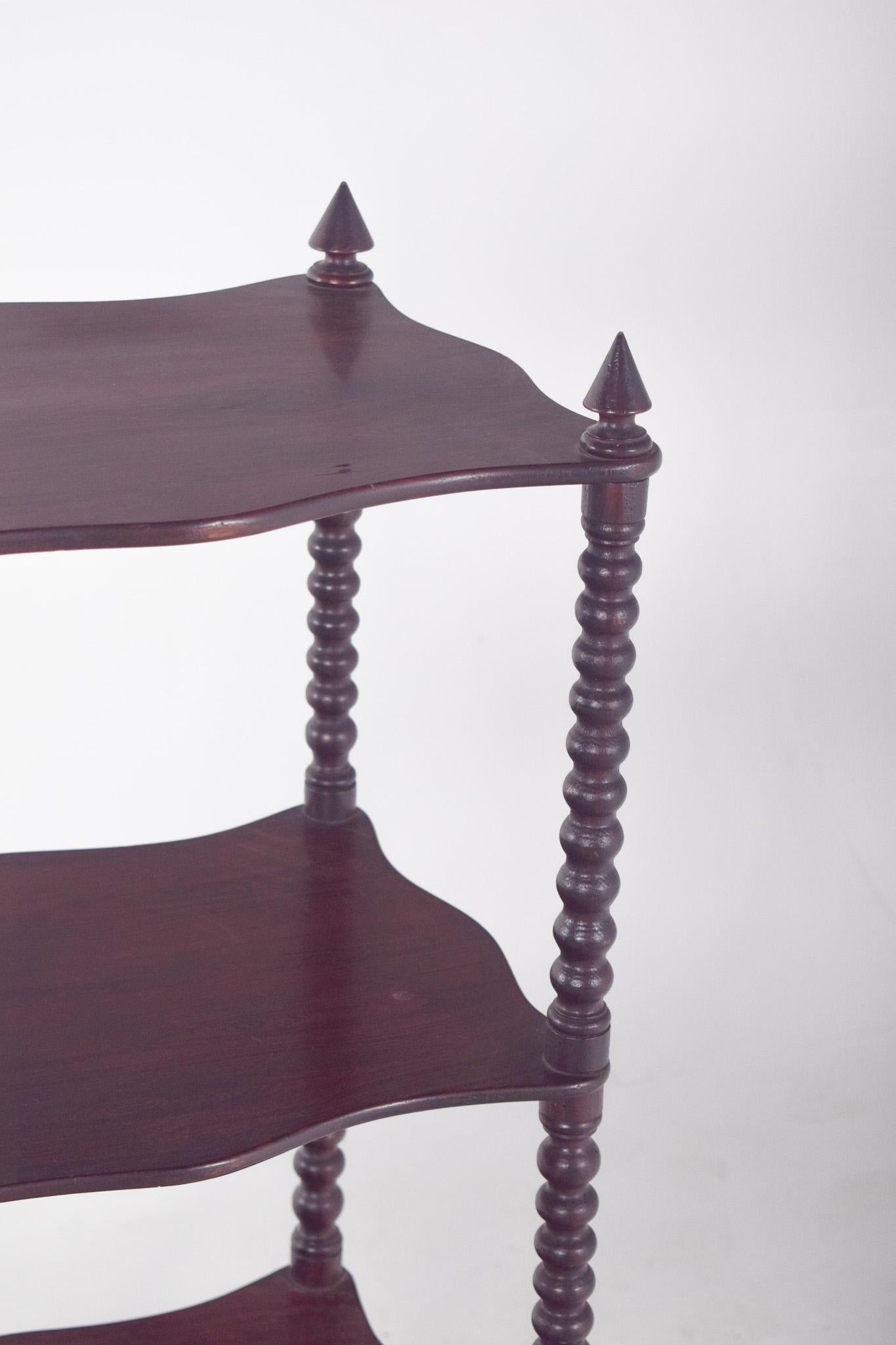 English Open Bookcase with Columns In Good Condition For Sale In Lisboa, Lisboa