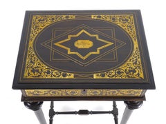 English Openable Work Table, 19th Century