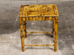 English Organic Modern Bamboo Occasional Table, Mid-20th Century