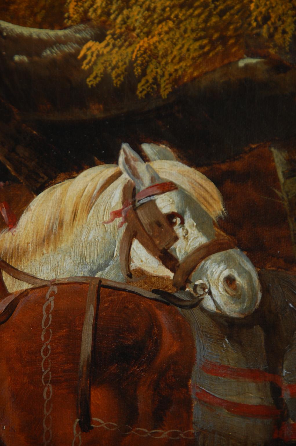 American Original Oil on Canvas Signed and Dated Searby & Willis, 1874 2