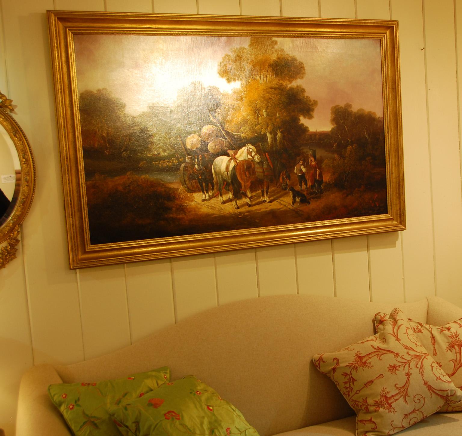 American Original Oil on Canvas Signed and Dated Searby & Willis, 1874 4