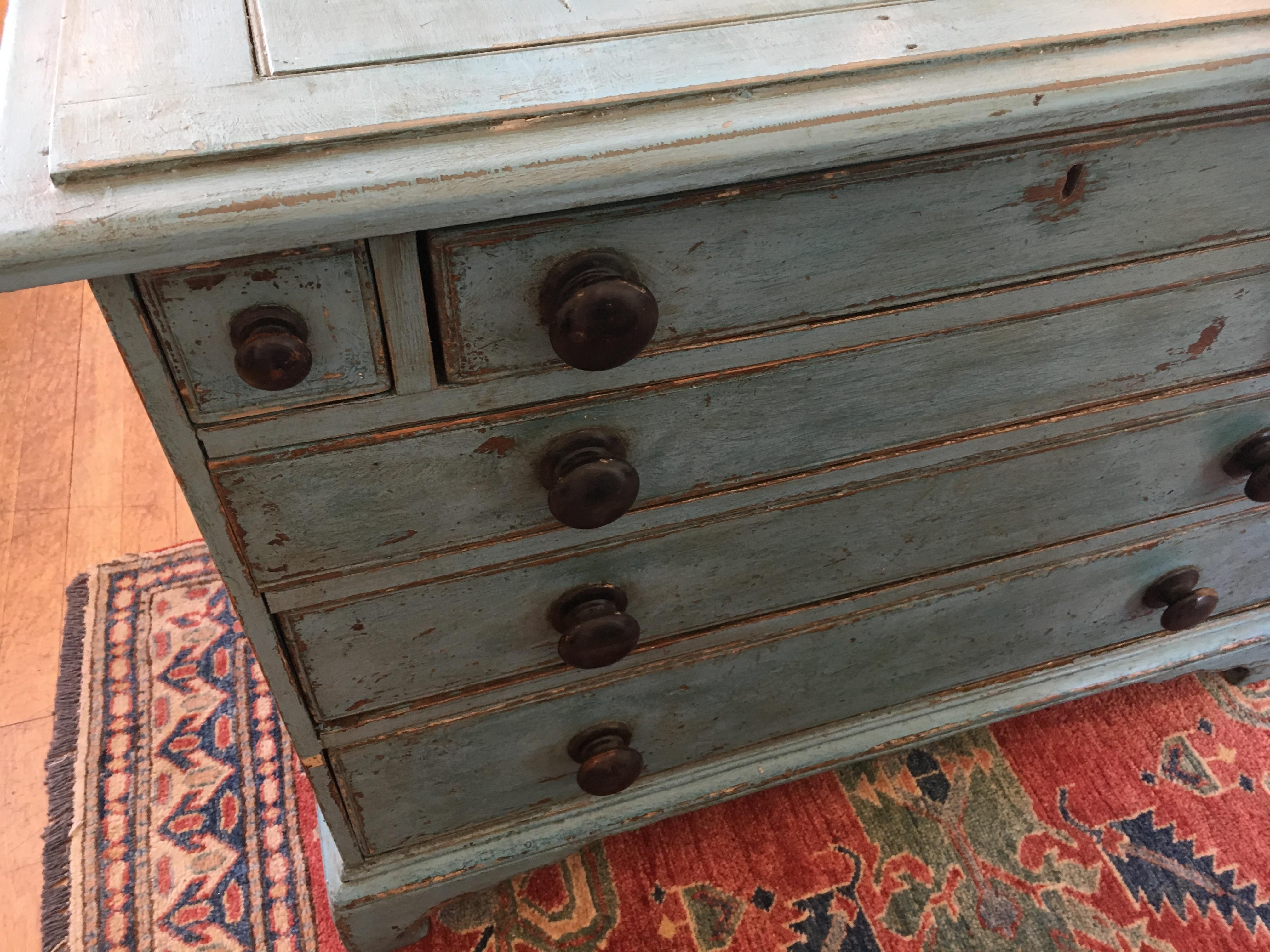 Mid-19th Century English Original Painted Chest of Drawers