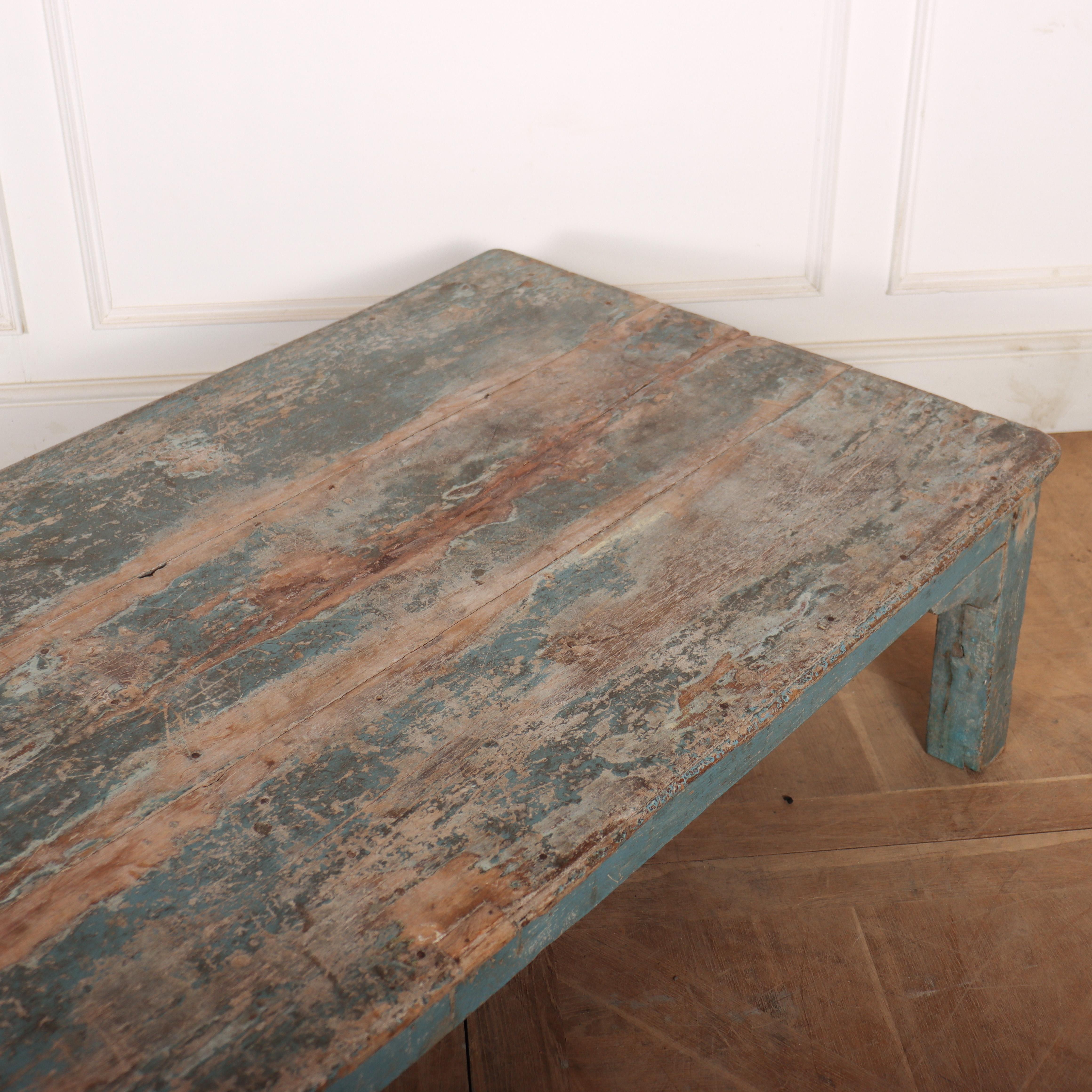 Victorien Table basse peinte originale anglaise