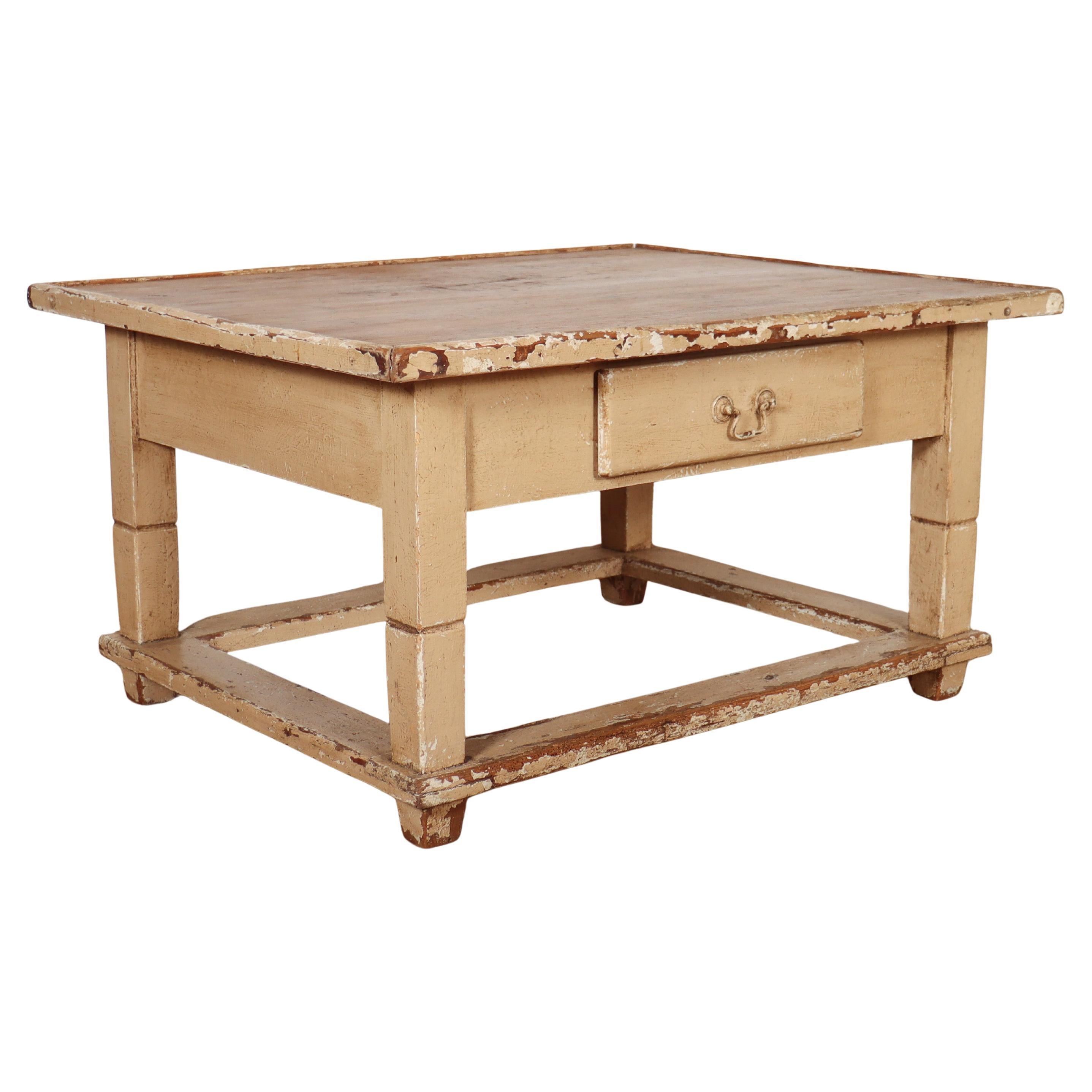 Table basse peinte originale anglaise