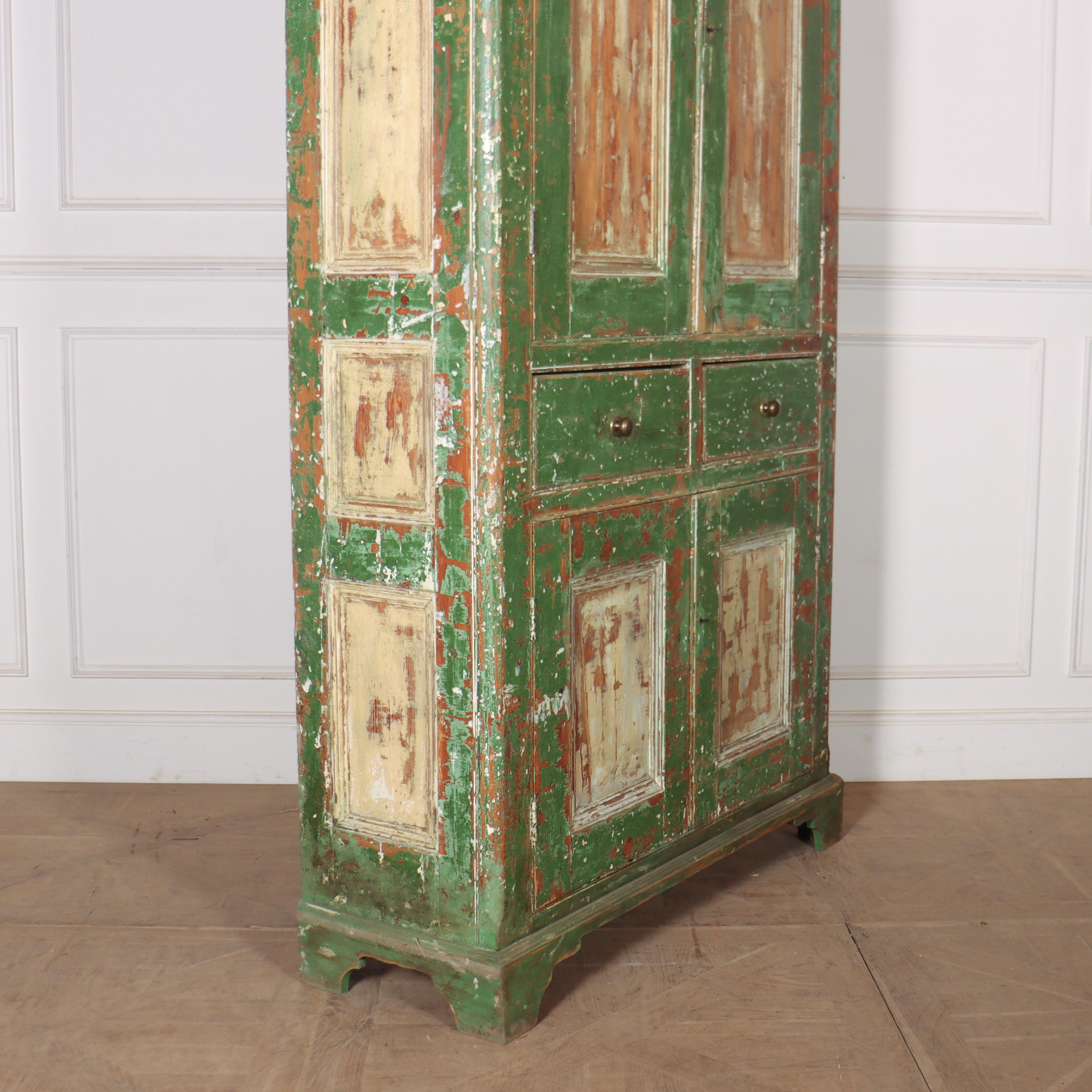 English Original Painted Cupboard For Sale 1