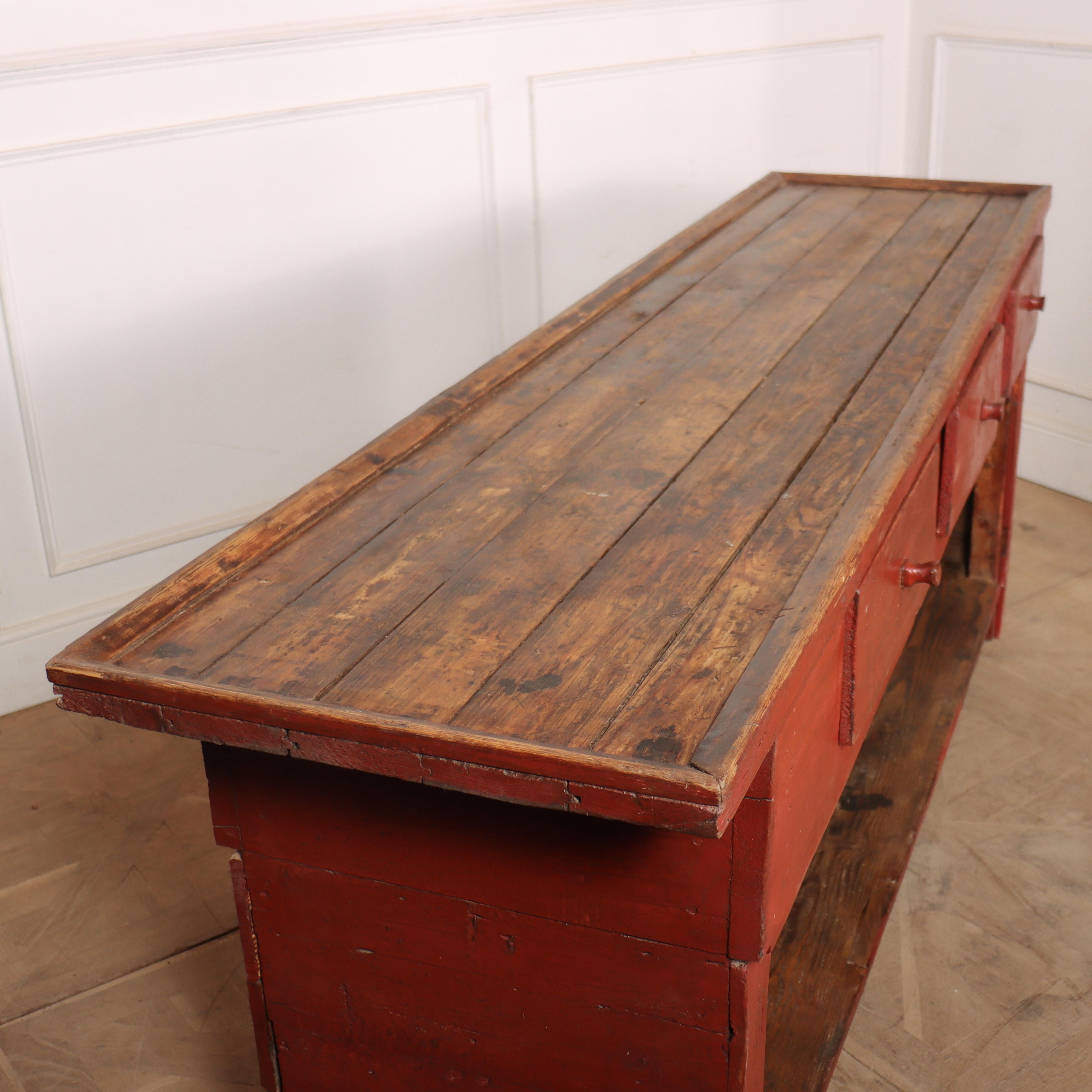 English Original Painted Dresser Base 1