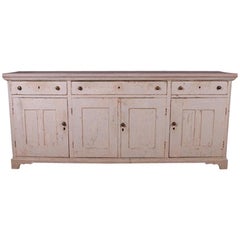 Base de commode anglaise originale peinte