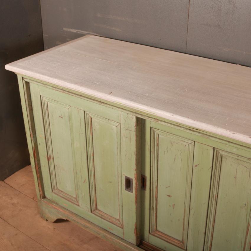 19th Century English Original Painted Dresser Base / Sideboard