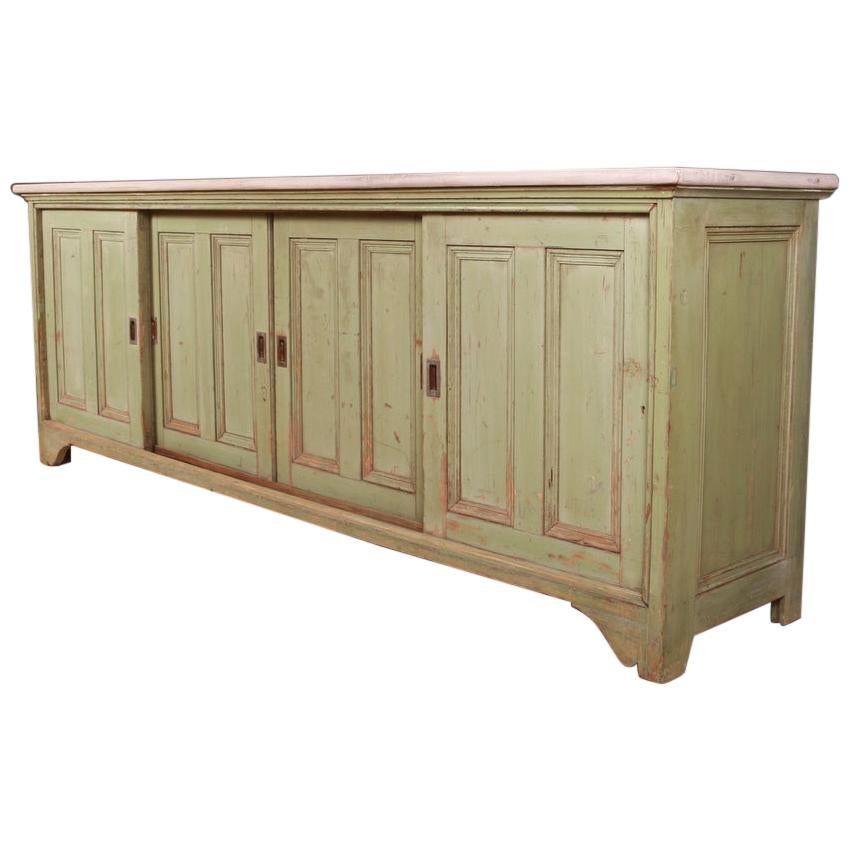 English Original Painted Dresser Base / Sideboard