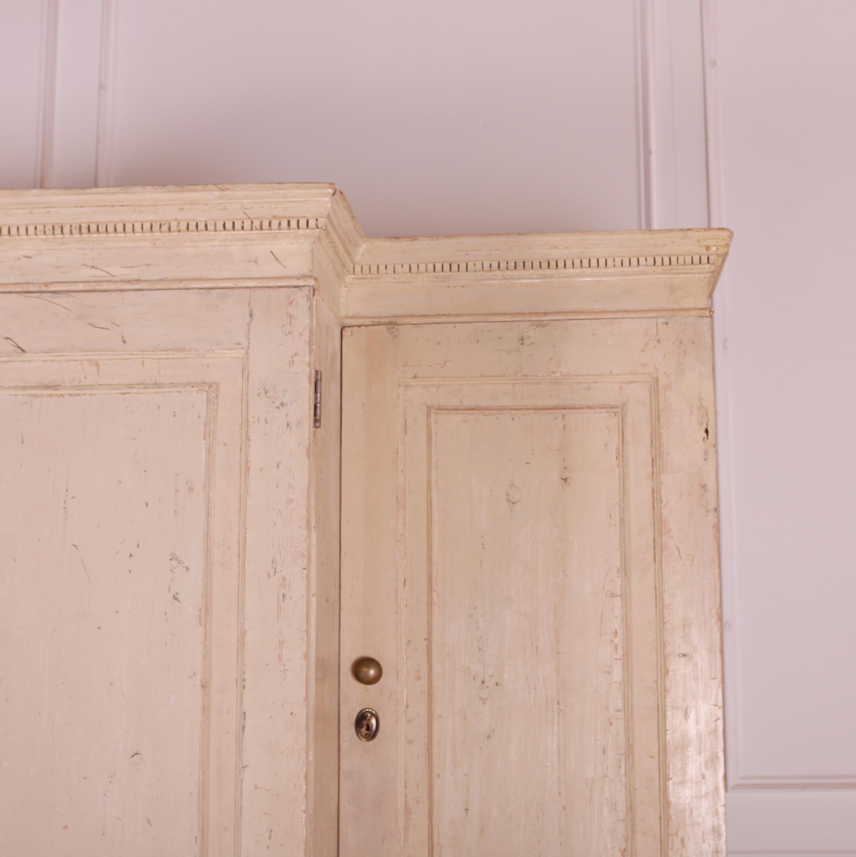 English Original Painted Housekeepers Cupboard In Good Condition In Leamington Spa, Warwickshire